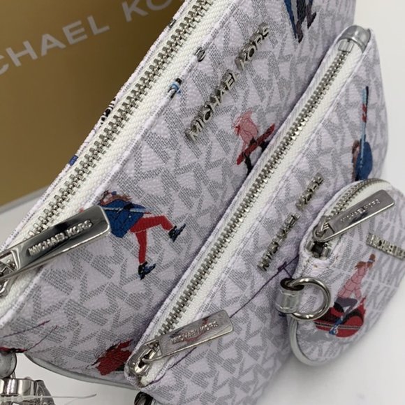 MICHAEL KORS JET SET GIRLS MULTIFUNCTIONAL WRISTLET TRIO BRIGHT WHITE MU… - Picture 6 of 16